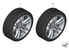 Winter wheel and tyre M V-spoke 640M