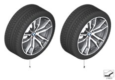 Winter wheel&tyre, M double spoke 611M
