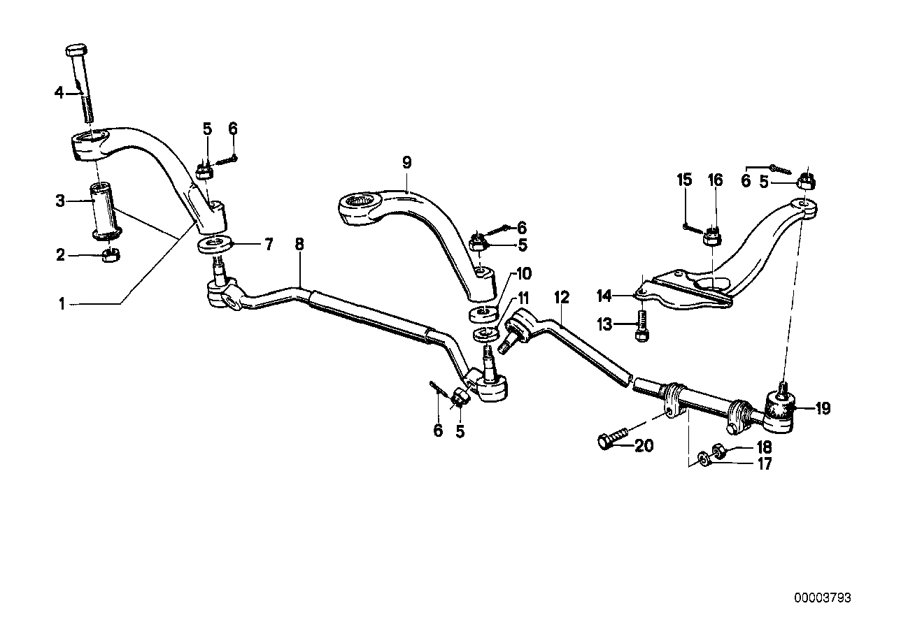 Stuurstang/spoorstang