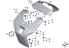 Cache serrure de contact apprêté