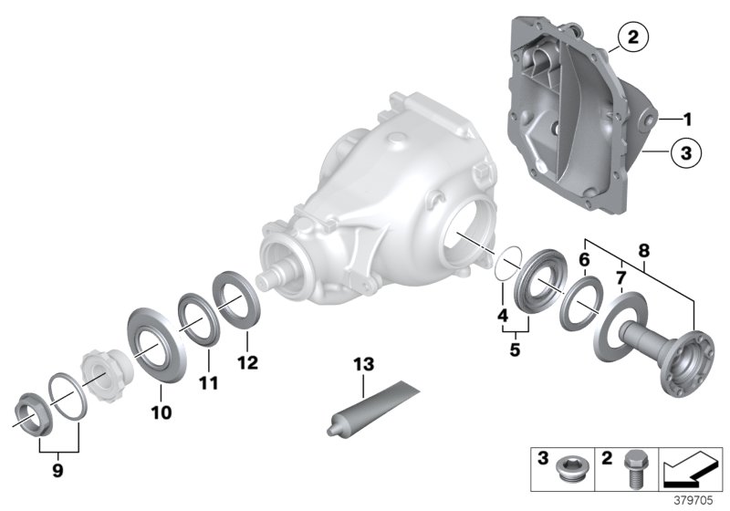 Final drive, gasket set