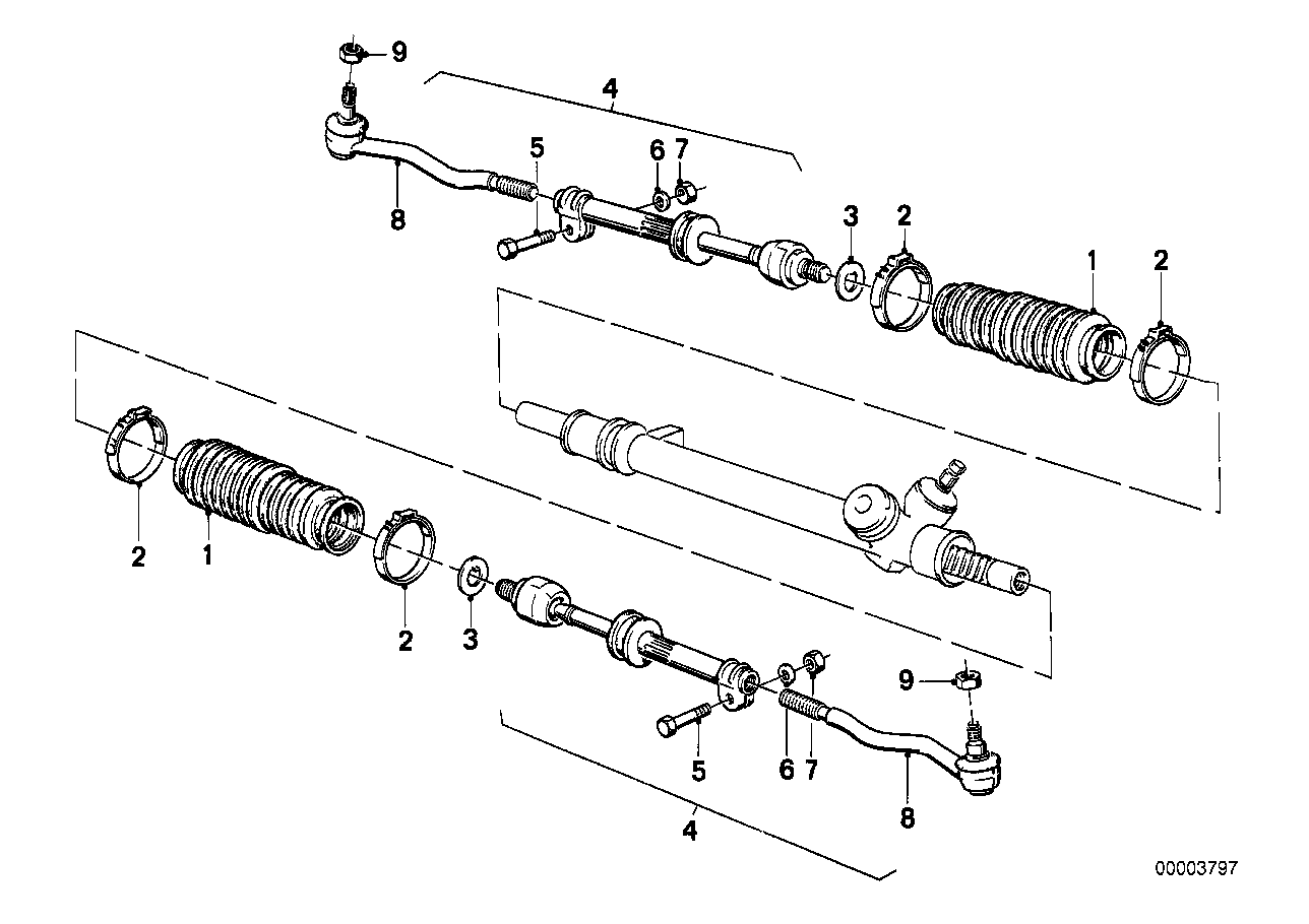 Direksiyon çubuk düzeni/Rot kolları