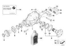 Hinterachsgetriebe-An-/Abtrieb Allrad