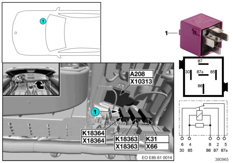 Relay, soft top 2 K18364