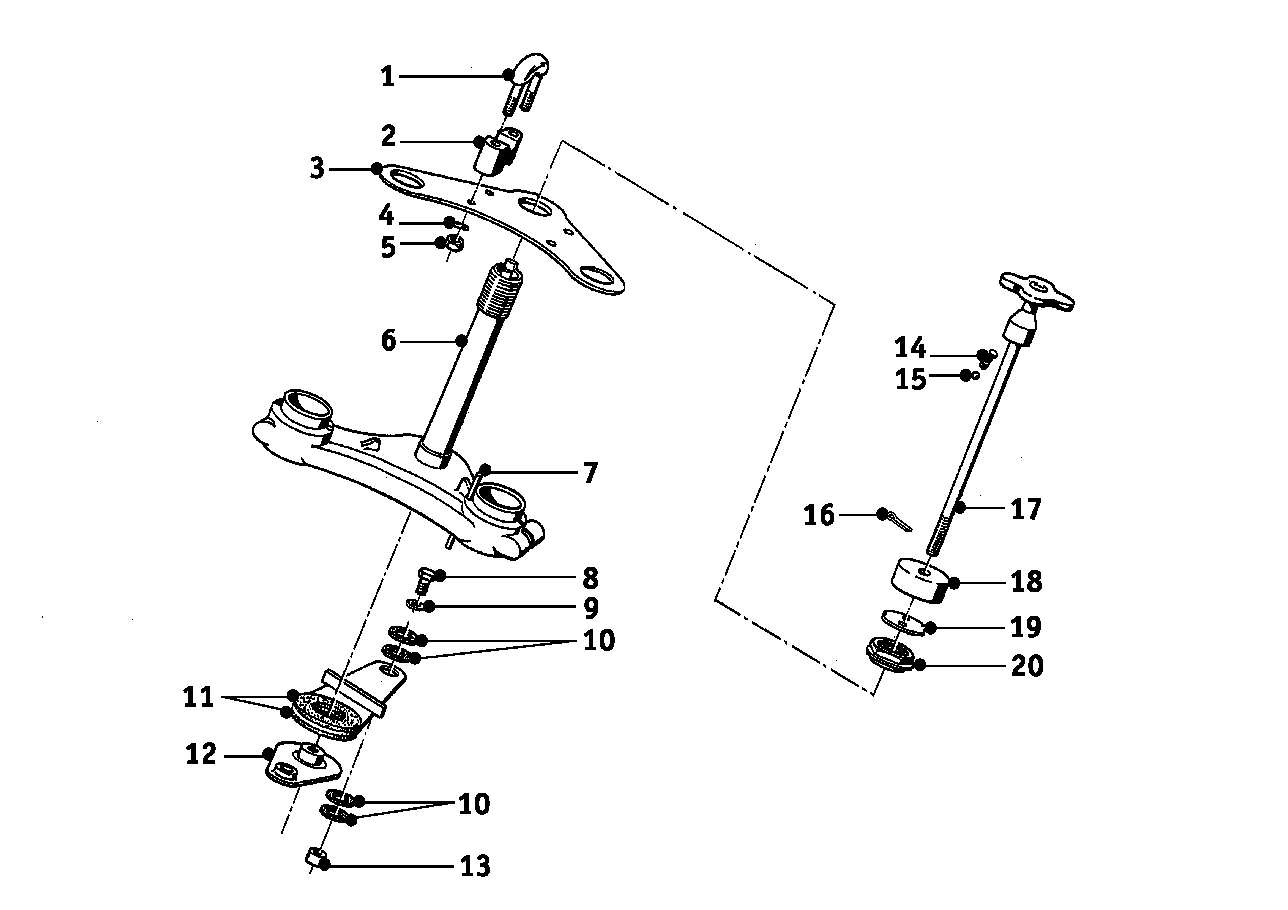 Suspensão da forqueta