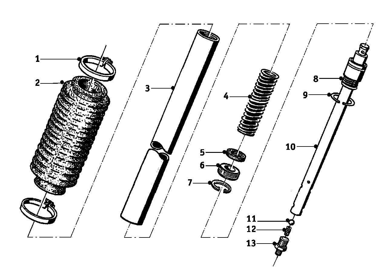 Fork suspension