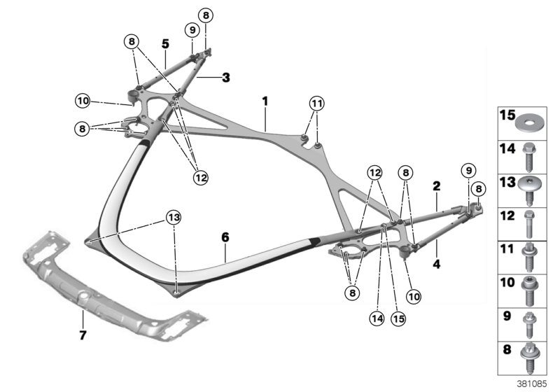 Brace for body front end