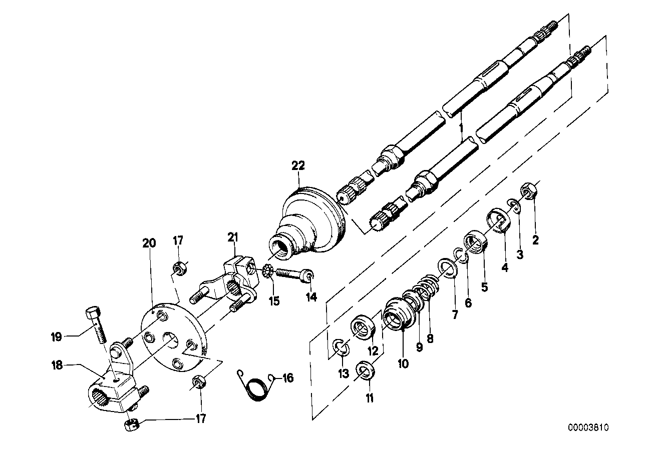 Lenksäule-Lenkspindel