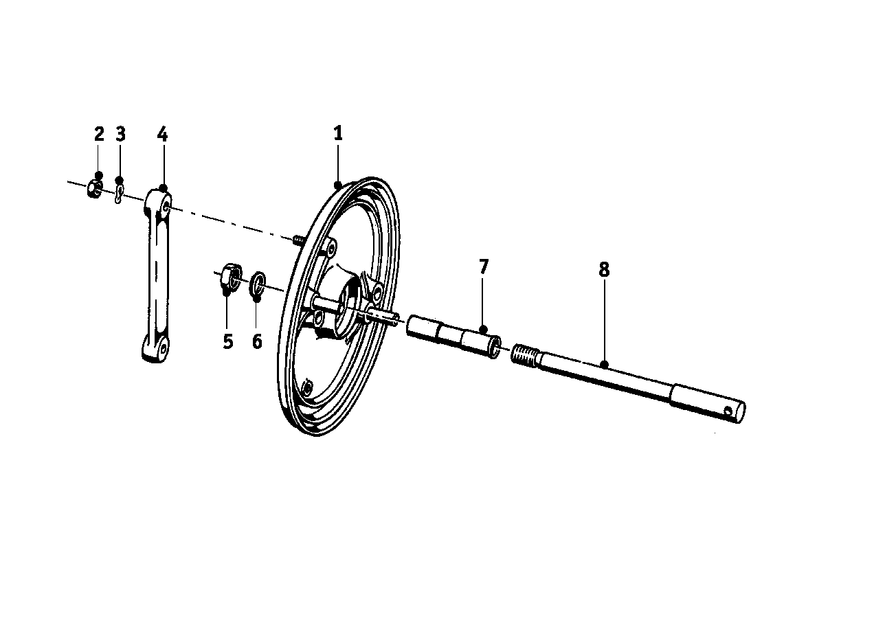 Front wheel brake