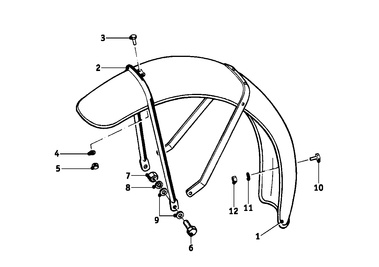 Roda dianteira - chapa de protecção