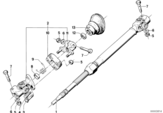 Steer.col.-lower joint assy