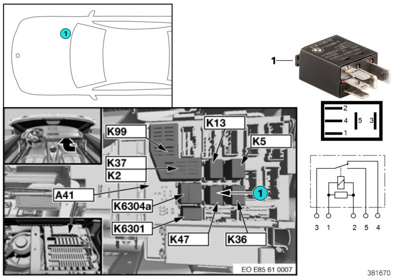 Relay, fog light K47