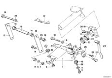 Steering column-bearing sup./single part