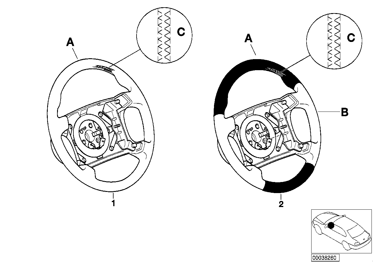 Volante desport.M Indi. airbag opc.710