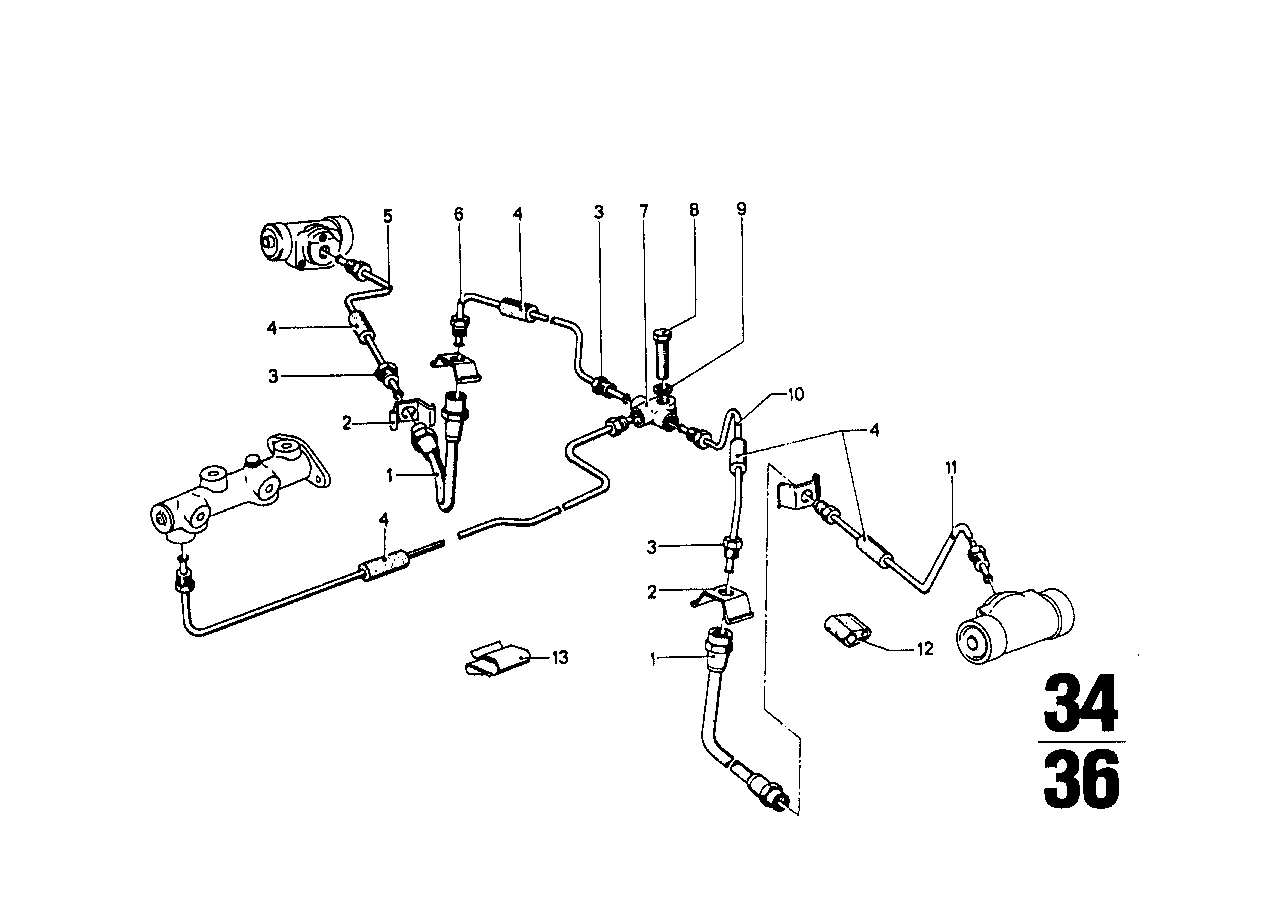 制动管路 后部