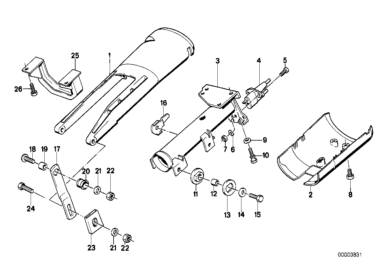 Stuurkolom-stuurstang/bekleding