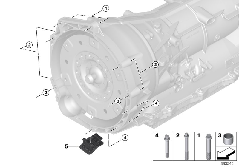 Transmission mounting parts