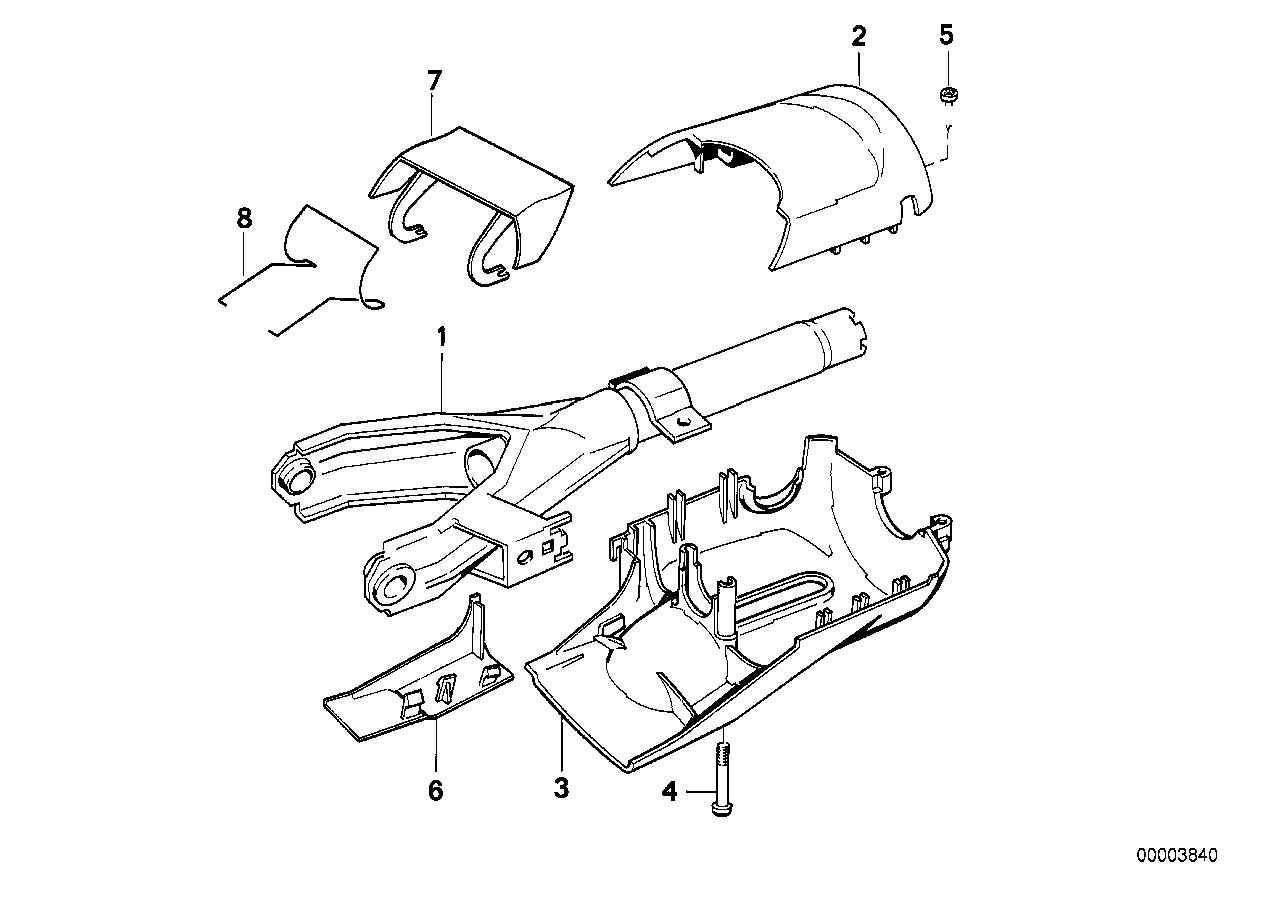 Styrkolonn-rattroer/klaedsel