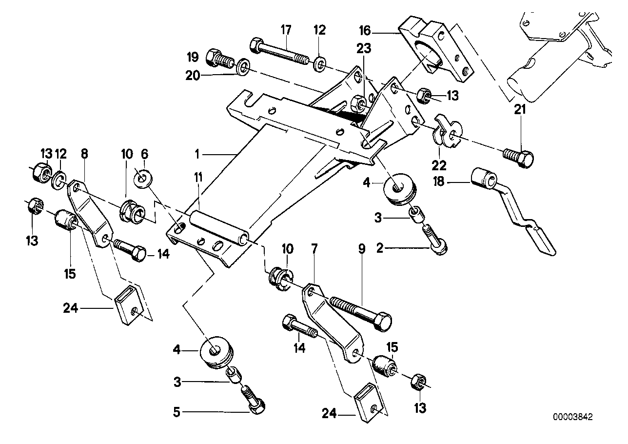 Lenksäule verstellbar/Einzelteile