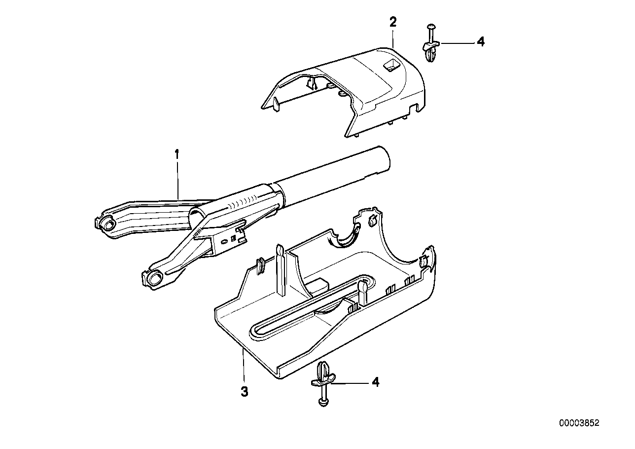 Lenksäule Mantelrohr/Verkleidung