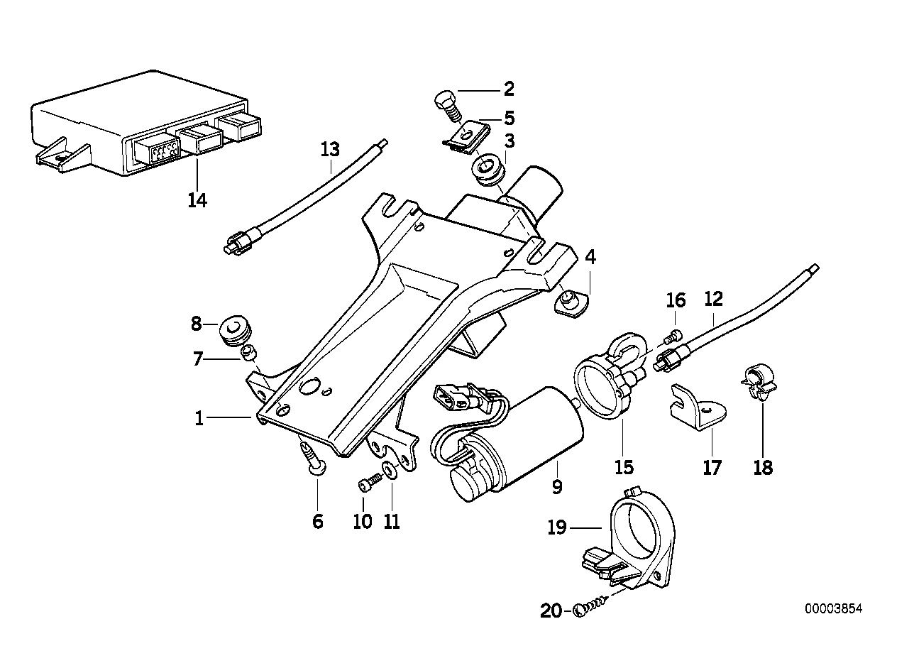 Lenksäule elektr.verstellb./Einzelteile