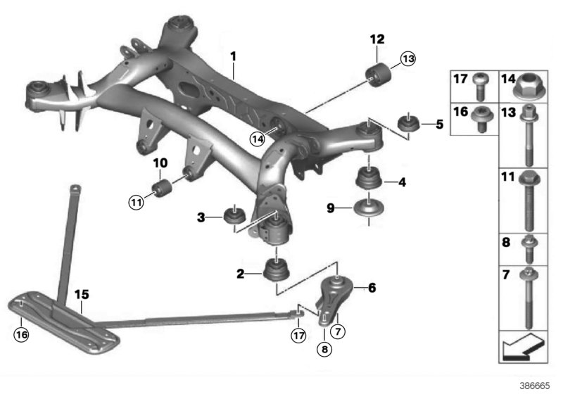 Rear axle carrier