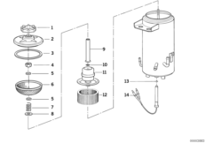 Caja de aceite regulac.d.nivel/piez.sult