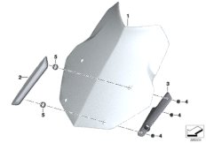 Windschild / Befestigung