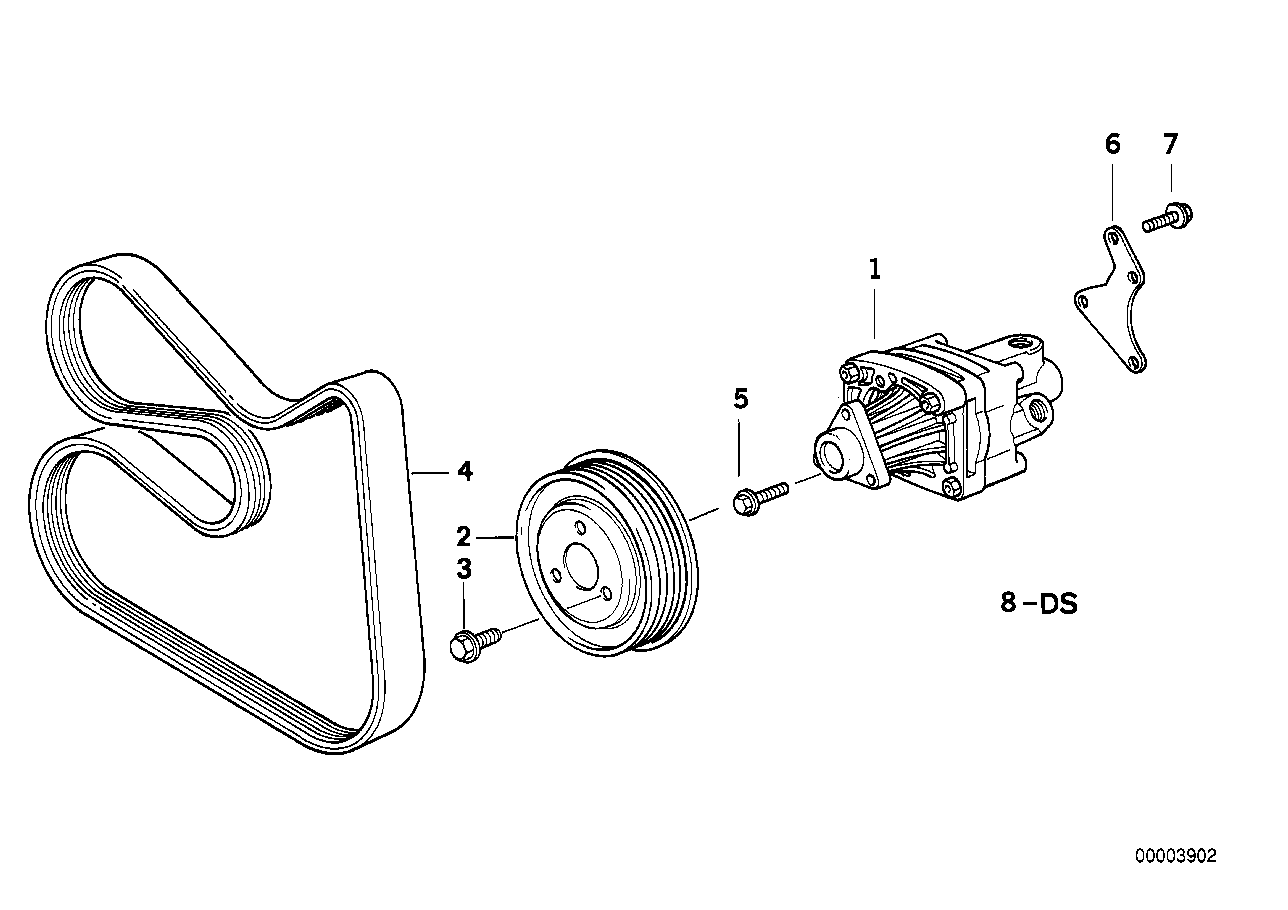 Hydrolenkung-Flügelpumpe/Befestigung