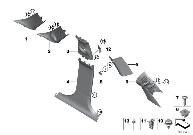 Döş./Kapl., A- / B- / C- / D-direği