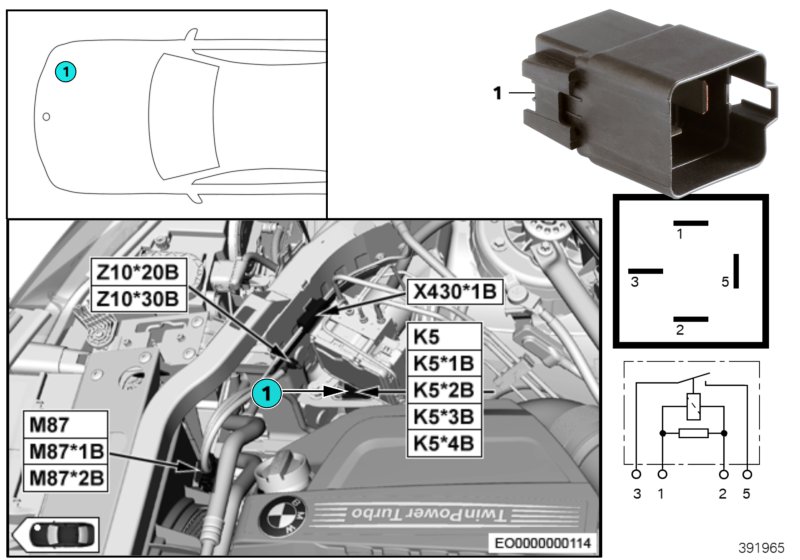 Ρελέ ηλεκτρ.φτερωτ.κινητήρα 400/600W K5