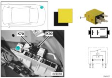 Relè cofano posteriore K70