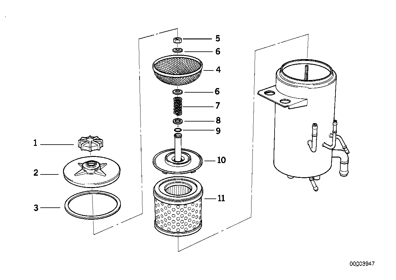 Caja de aceite regulac.d.nivel/piez.sult