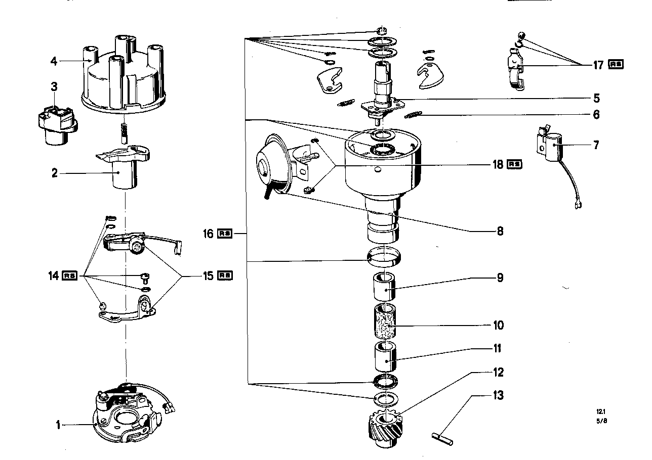 Stroomverdeler-onderdelen