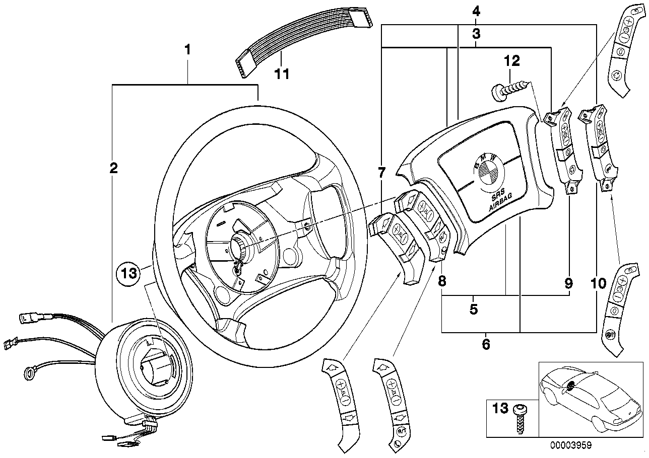 Steering wheel airbag multifunctional