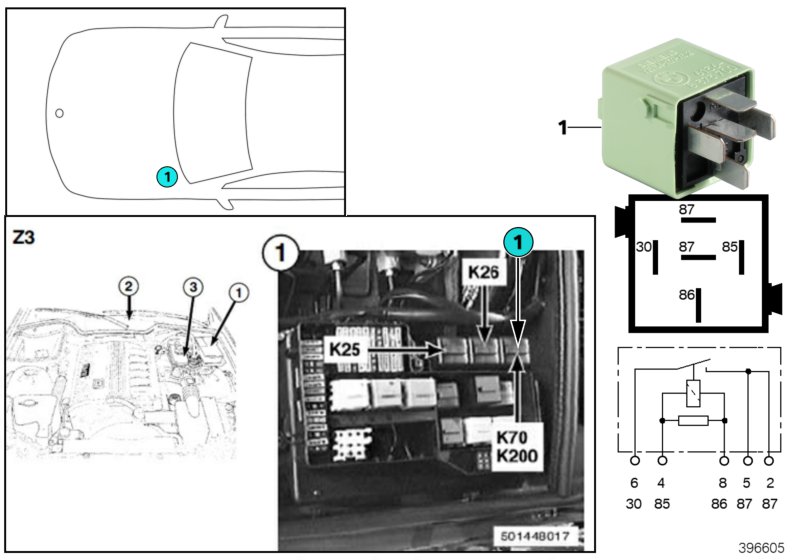 Relay, tailgate K70