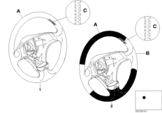 Volante deportivo individ. airbag,SA 256