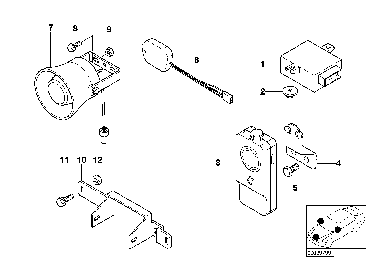 Onderdelen intercom-systeem