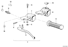 Handle unit left