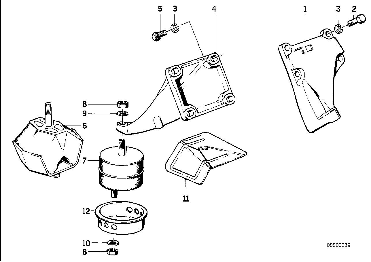 Motoraufhängung/Motordämpfer