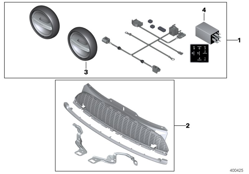 Kit reequip. faro LED adicional