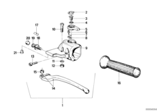 Handle unit left