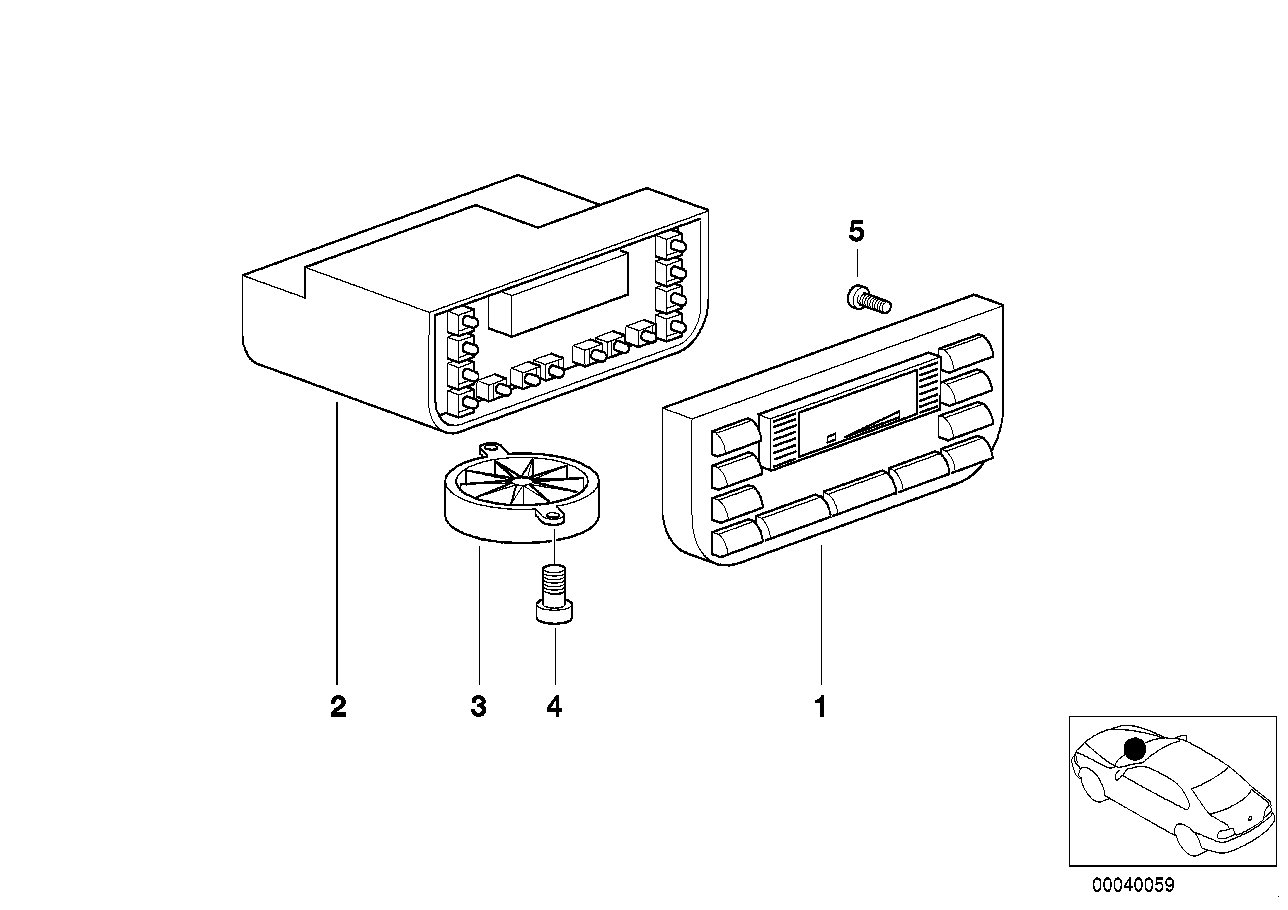 Bediening automatische airconditioning