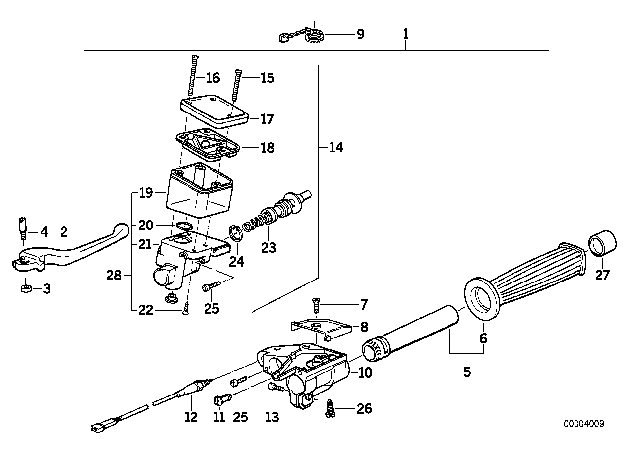 Handle unit, right