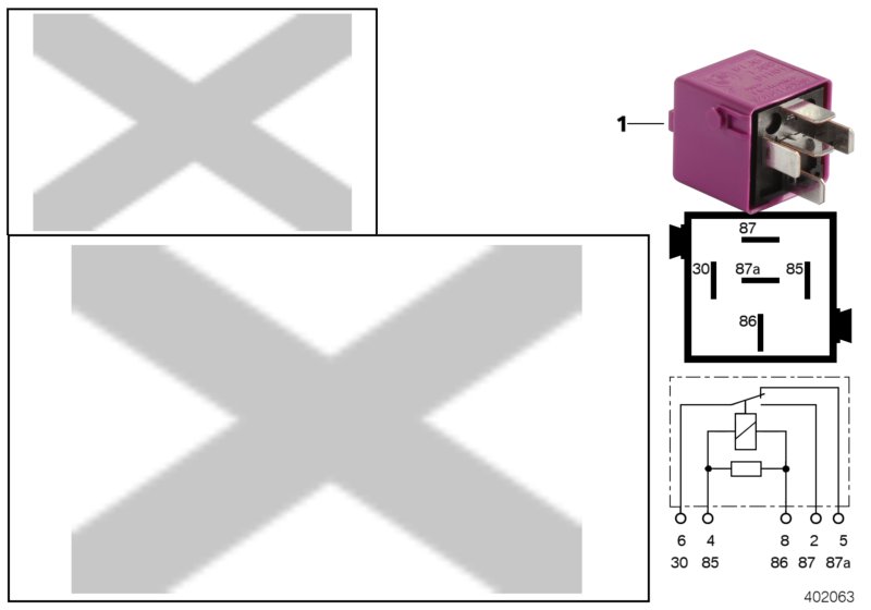 Ρελέ Changer signalviolett