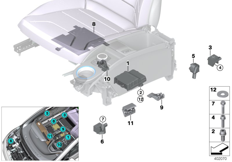 Eletriska delar foer airbag