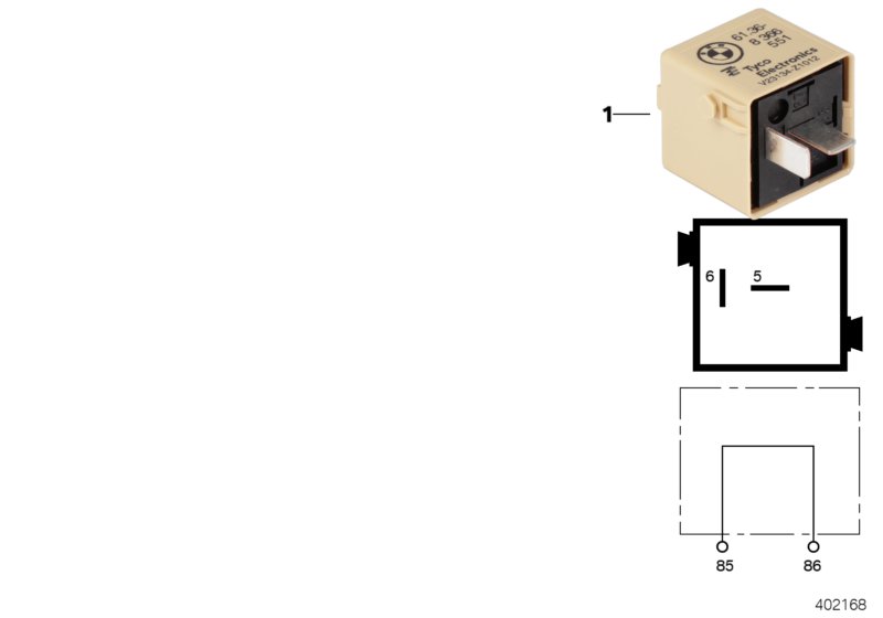 Relé puente, conector