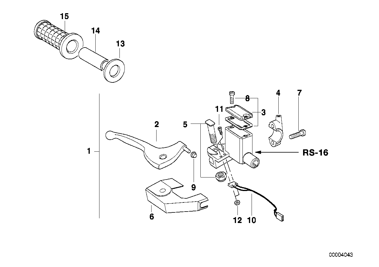 Handbrake control assembly