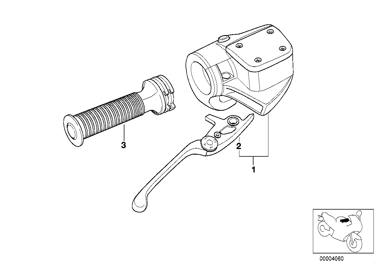 Handbrake control assembly