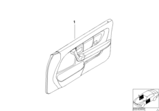 Revetement porte/airb. cuir part. indiv.